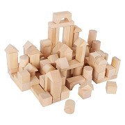 Small Foot - Holzbausteine ​​Natur im Beutel, 100 Stück.