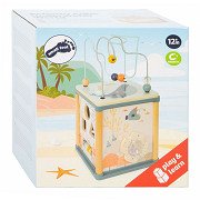 Small Foot - Wooden Activity Cube and Motor Skills Spiral Underwater World