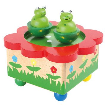 Small Foot - Wooden Music Box Frog