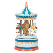 Small Foot - Wooden Music Box Carousel