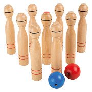 Small Foot - Wooden Skittle Game, 11 pcs.