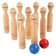 Small Foot - Wooden Bowling Game, 11 pcs.