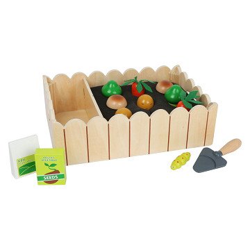 Small Foot - Gemüsegarten-Spielset aus Holz, 13-teilig.