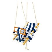 Small Foot - Wooden Toddler Swing Navy Blue, 120cm