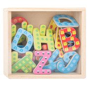 Small Foot - Wooden Magnetic Letters Color, 37pcs.