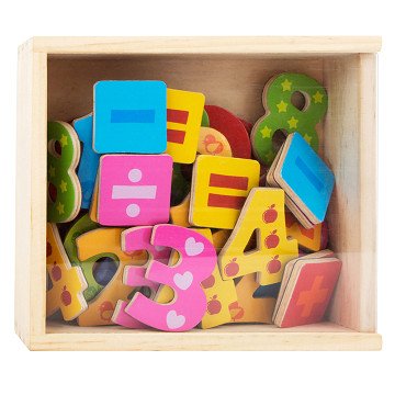 Small Foot - Wooden Magnetic Numbers Color. 37pcs.