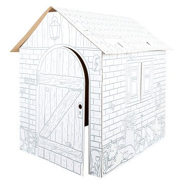 Small Foot - Spielhaus Bauernhof aus Pappe, 87x71x88cm