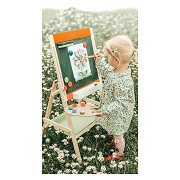 Small Foot - Wooden Chalk and Magnetic Board, 7-piece.