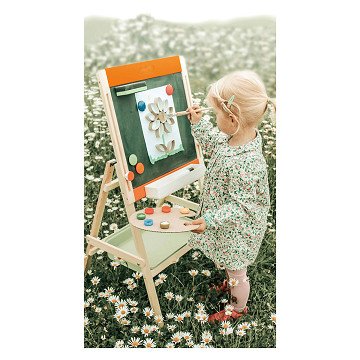 Small Foot - Kreide- und Magnettafel aus Holz, 7-teilig.