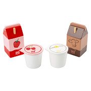 Small Foot - Wooden Play Food Dairy, 4dlg.