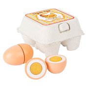 Small Foot - Wooden Play Food Eggs, 9pcs.