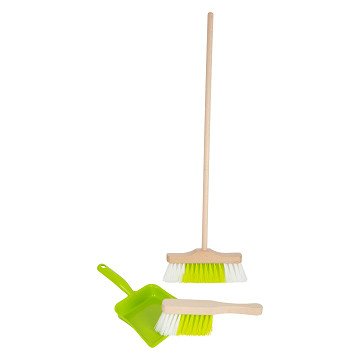 Small Foot - Wooden Sweeping Set with Broom, 3pcs.