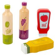 Small Foot - Wooden Play Food Sauces and Oil, 4dlg.