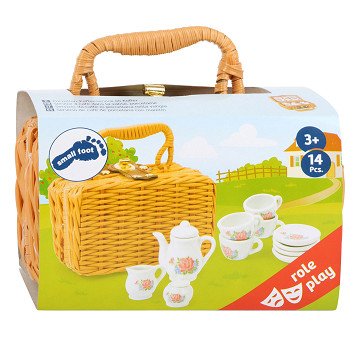 Small Foot - Coffee and Tea Set Porcelain in Case, 14-piece.