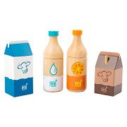 Small Foot - Wooden Play Food Drinks Set Fresh, 4 pcs,