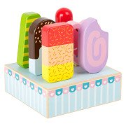 Small Foot - Wooden Play Food Ice Creams, 7dlg.