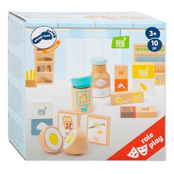 Small Foot - Backzubehör für Spiellebensmittel aus Holz, 10-tlg.