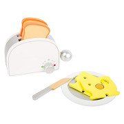 Small Foot - Wooden Play Food Breakfast Set with Toaster, 7pcs.