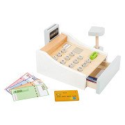 Small Foot - Wooden Toy Cash Register with Accessories, 15pcs.