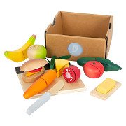 Small Foot - Wooden Cut and Play Food Lunch Set, 24dlg.