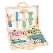 Small Foot - Wooden Tool Box Nordic, 43pcs.