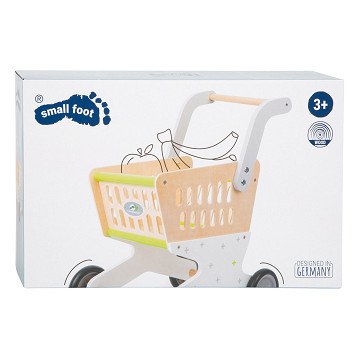 Small Foot - Wooden Shopping Cart Supermarket