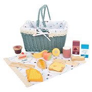 Small Foot - Picnic set with Wooden Play Food Tasty, 26 pieces.