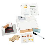 Small Foot - Wooden Toy Cash Register with Scanner, 15dlg.