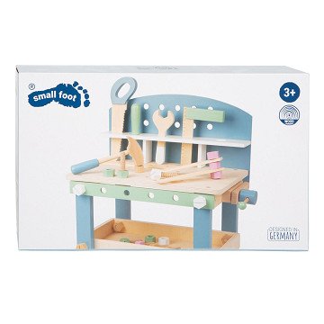 Small Foot - Wooden Workbench Compact Nordic, 22-piece.