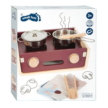 Small Foot - Wooden Camping Play Kitchen Tasty, 9-piece.