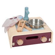 Small Foot - Wooden Camping Play Kitchen Tasty, 9dlg.