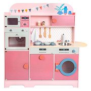 Small Foot - Wooden Play Kitchen Gourmet Pink, 12dlg.