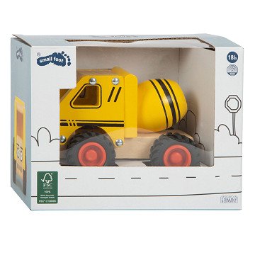 Small Foot - Wooden Cement Truck Yellow