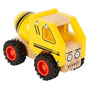 Small Foot - Wooden Cement Truck Yellow