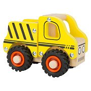 Small Foot - Wooden Construction Site Vehicle Yellow