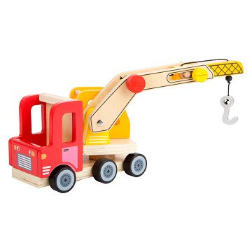 Small Foot - Wooden Crane Truck with Movable Crane