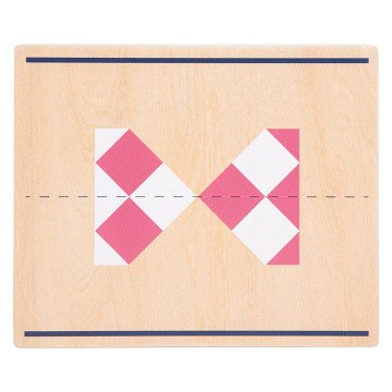 Small Foot - Wooden Symmetry Game with Mirror Educational