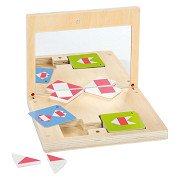Small Foot - Wooden Symmetry Game with Mirror Educational