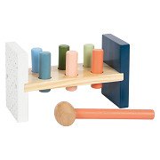 Small Foot - Wooden Hammer Bench Arctic, 8 pcs.