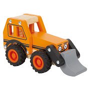 Small Foot - Wooden Excavator Orange