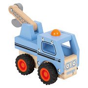 Small Foot - Abschleppwagen aus Holz, Blau
