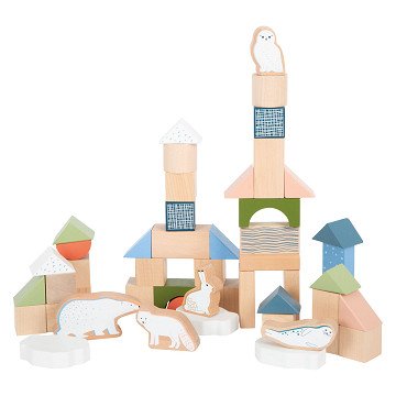 Small Foot - Wooden Building Blocks Arctic, 20 pcs.