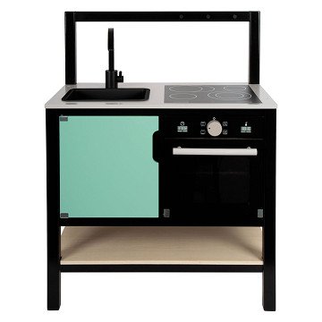 Small Foot - Industrielle Spielküche aus Holz, 6-tlg.