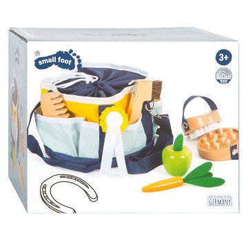 Small Foot - Wooden Horse Grooming Set with Bag, 8pcs.