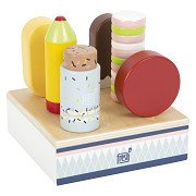 Small Foot - Wooden Ice Creams Fresh with Stand, 7 pcs.