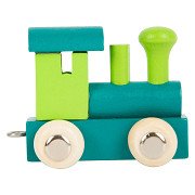 Small Foot - Wooden Letter Train Locomotive Green