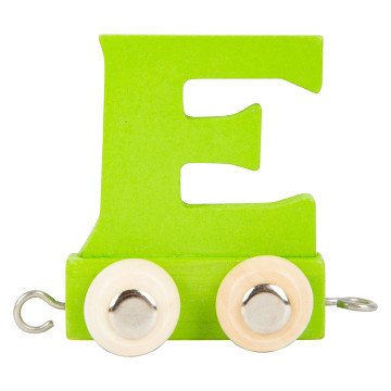 Small Foot - Wooden Letter Train Color - E