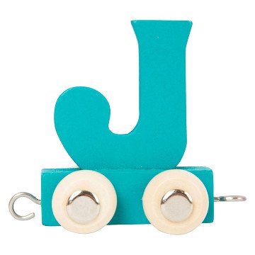Small Foot - Buchstabenzug aus Holz, Farbe - J
