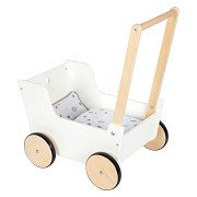 Small Foot - Wooden Push Doll Carriage Little Button