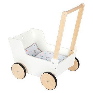 Small Foot - Wooden Push Doll Carriage Little Button
